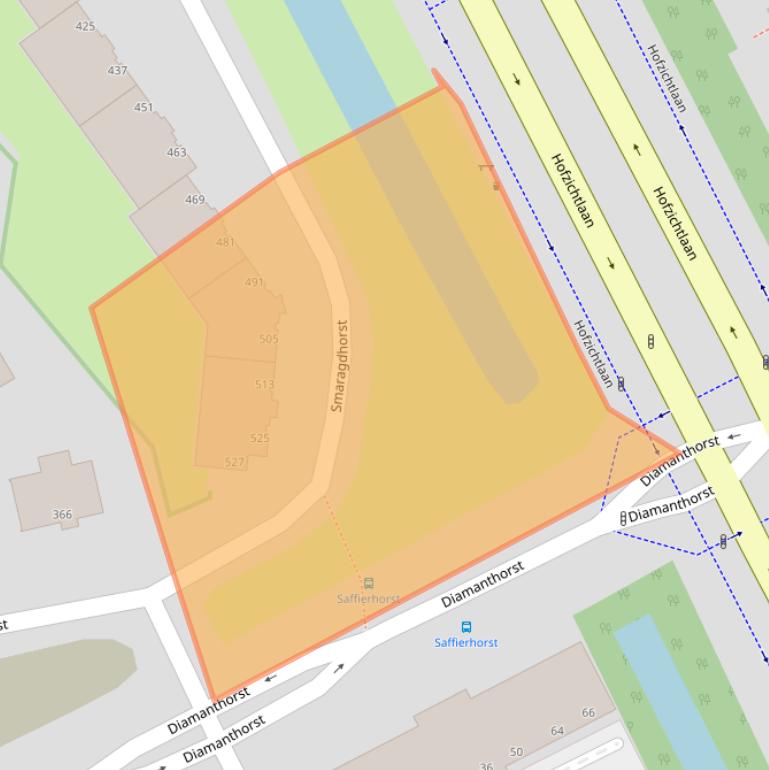 Kaart van postcodegebied 2592RP.