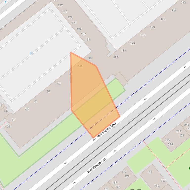 Kaart van postcodegebied 2592SP.