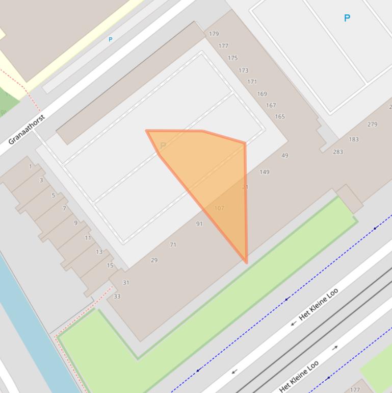 Kaart van postcodegebied 2592SR.