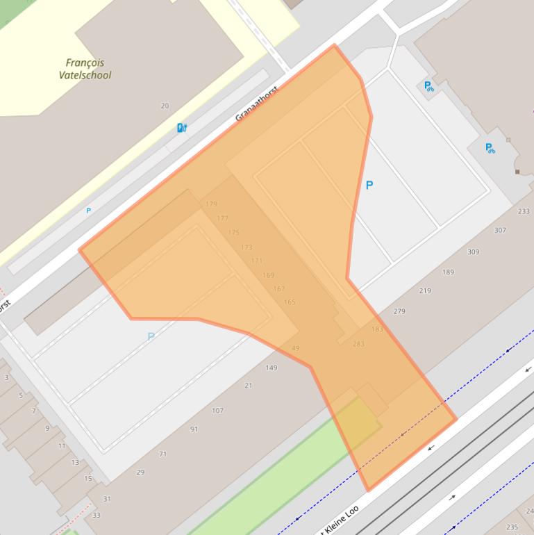 Kaart van postcodegebied 2592ST.