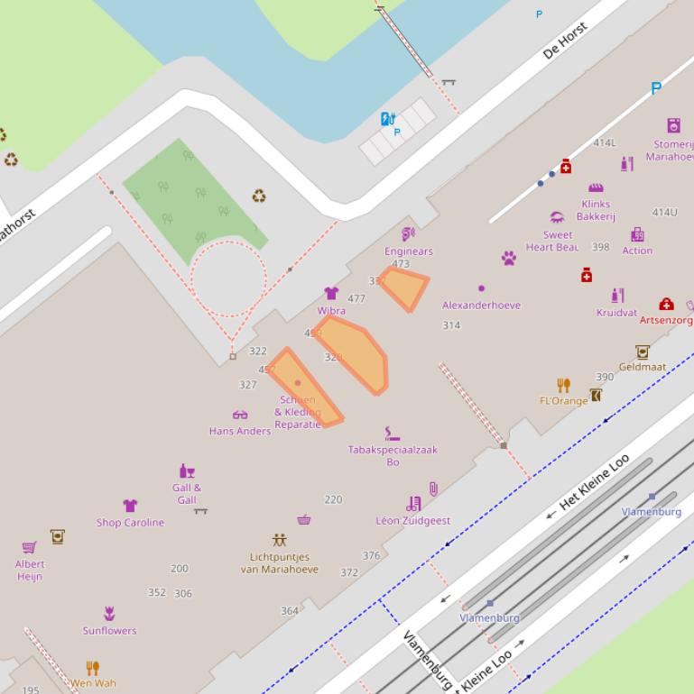 Kaart van postcodegebied 2592TA.