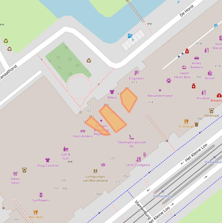 Kaart van postcodegebied 2592TC.