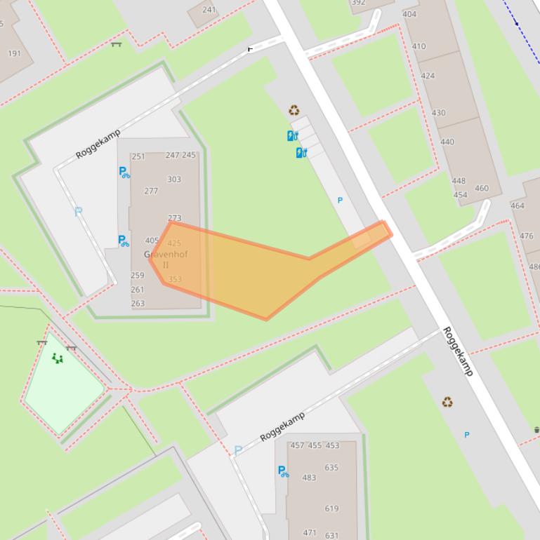 Kaart van postcodegebied 2592VV.