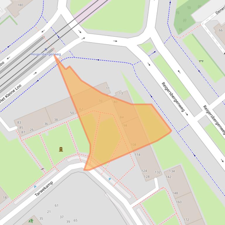 Kaart van postcodegebied 2592XM.