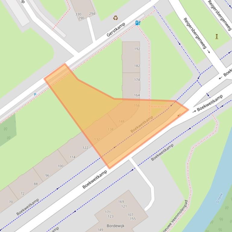 Kaart van postcodegebied 2592XX.