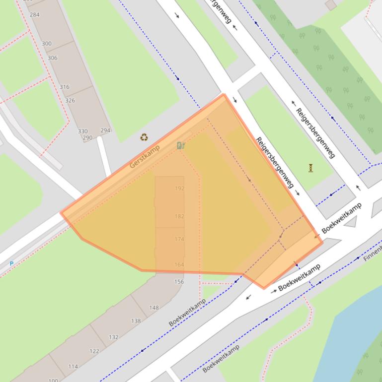 Kaart van postcodegebied 2592XZ.