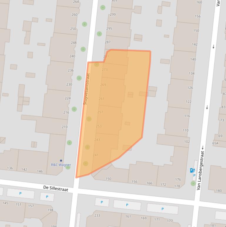 Kaart van postcodegebied 2593GH.