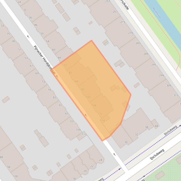 Kaart van postcodegebied 2593HG.