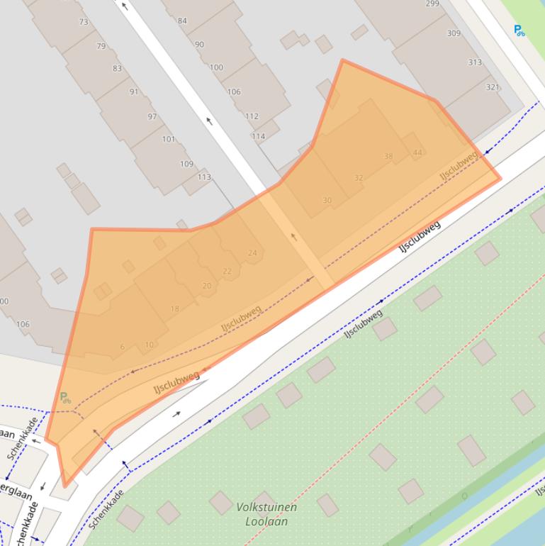 Kaart van postcodegebied 2593HJ.