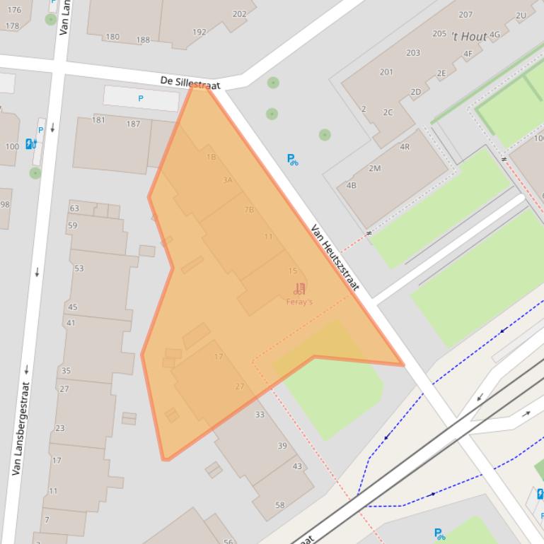 Kaart van postcodegebied 2593PC.