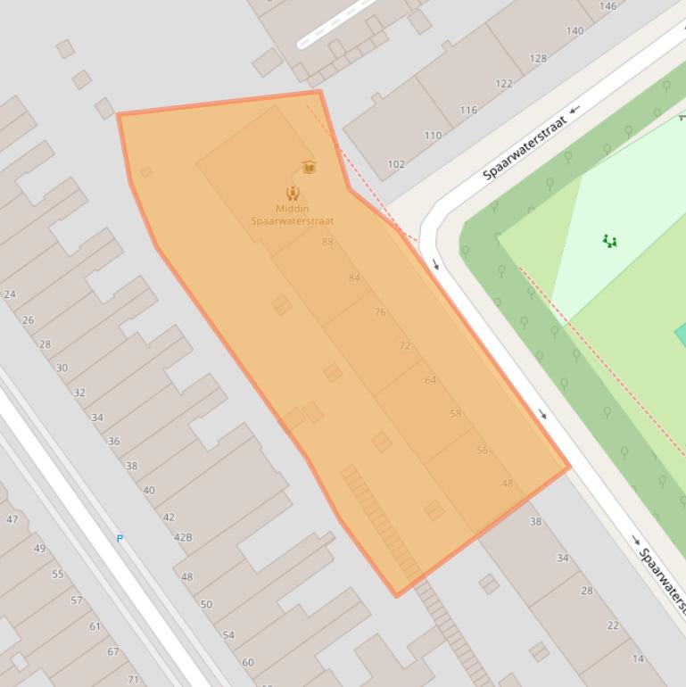 Kaart van postcodegebied 2593RP.