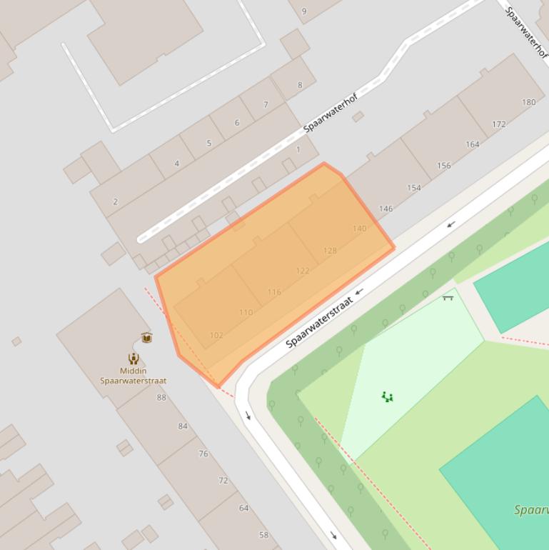 Kaart van postcodegebied 2593RR.