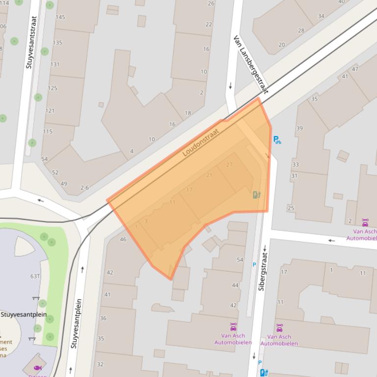 Kaart van postcodegebied 2593RT.