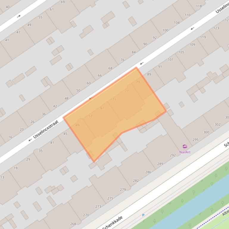 Kaart van postcodegebied 2593VH.