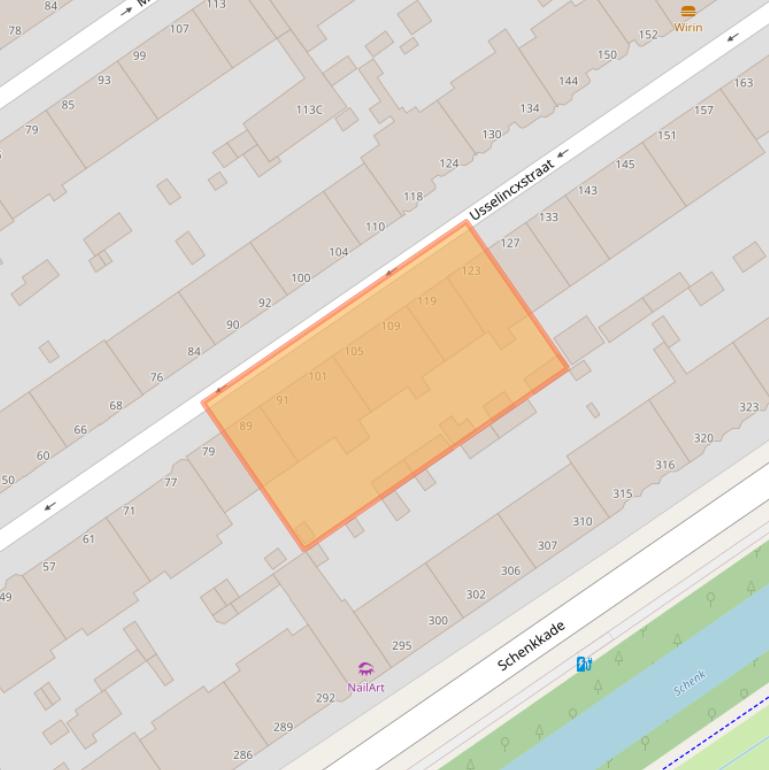 Kaart van postcodegebied 2593VJ.