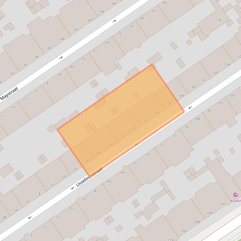 Kaart van postcodegebied 2593VM.