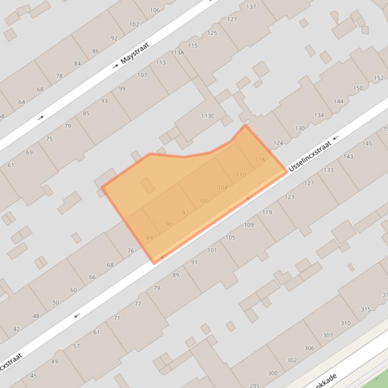 Kaart van postcodegebied 2593VN.