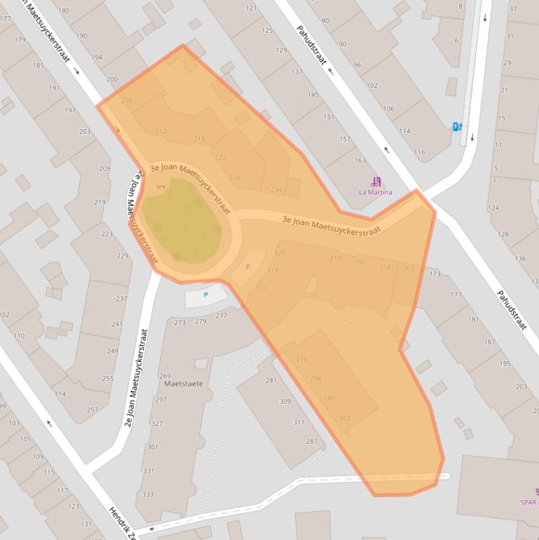 Kaart van postcodegebied 2593ZS.