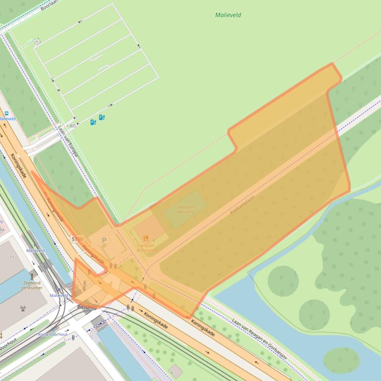 Kaart van postcodegebied 2594AA.