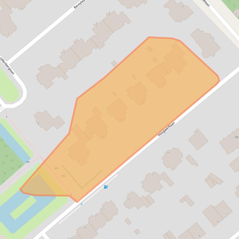 Kaart van postcodegebied 2594BJ.