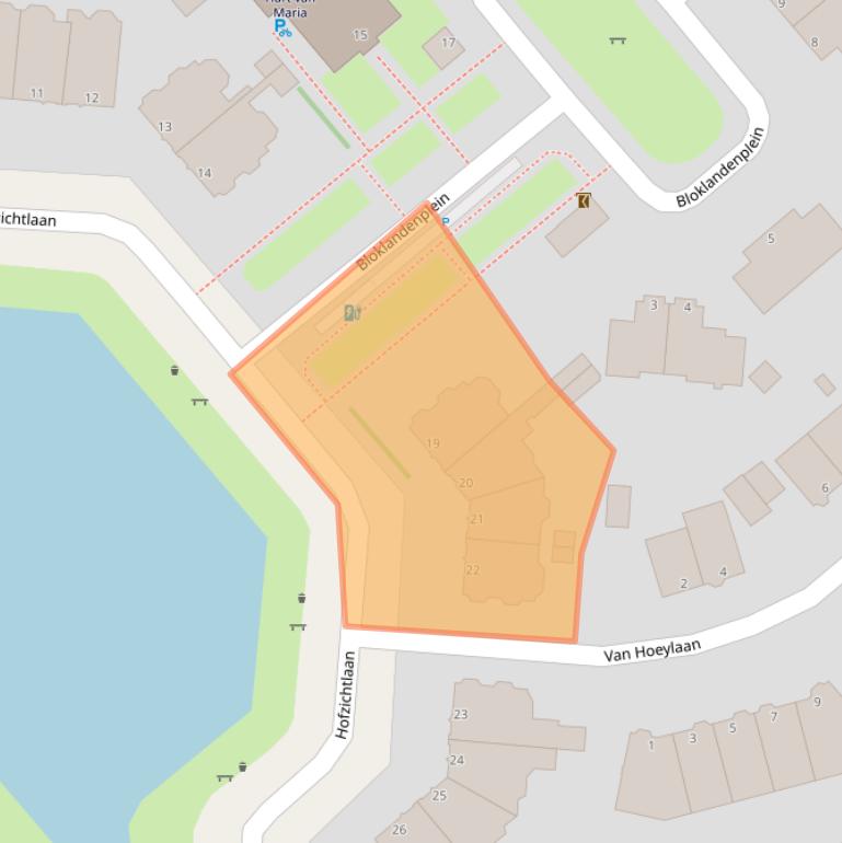 Kaart van postcodegebied 2594CC.