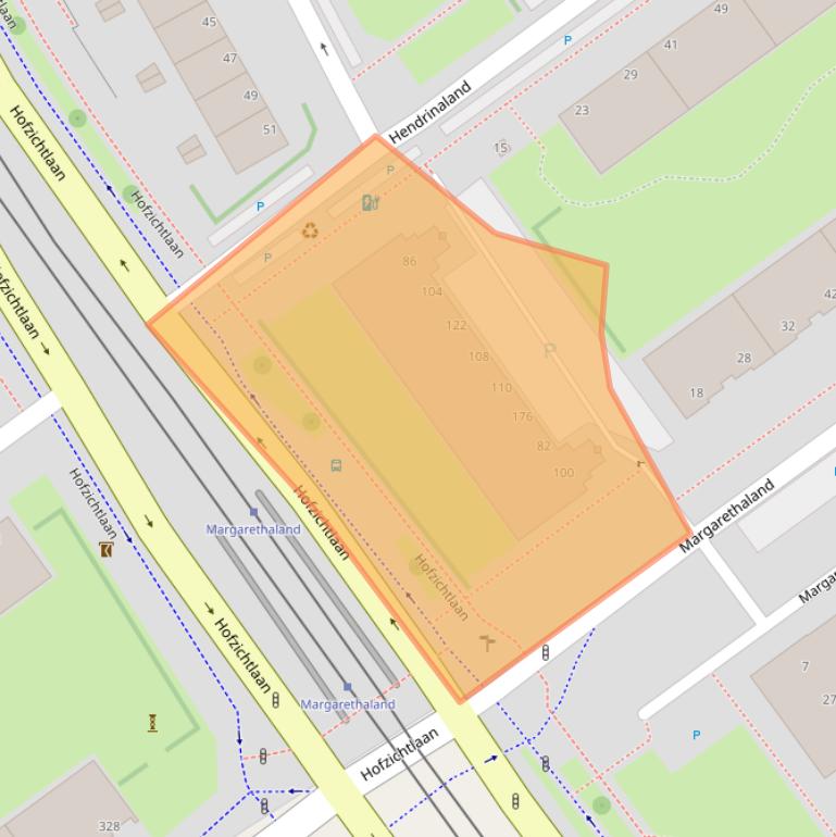 Kaart van postcodegebied 2594CG.