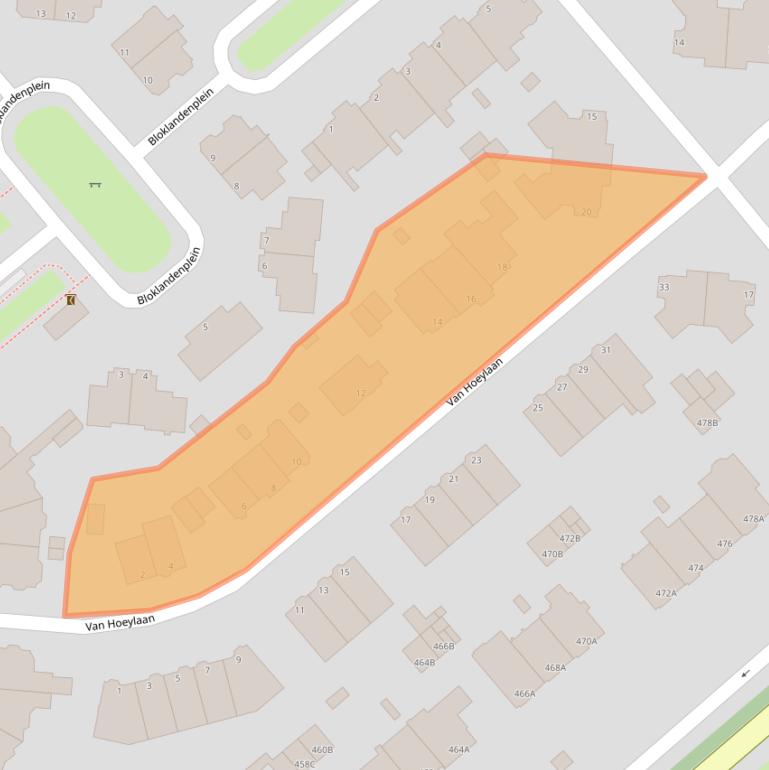 Kaart van postcodegebied 2594CR.