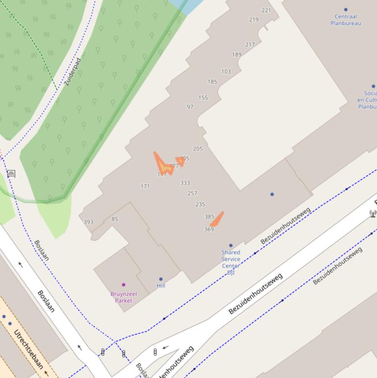 Kaart van postcodegebied 2594NG.