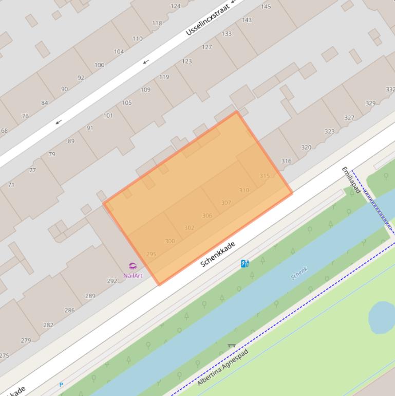 Kaart van postcodegebied 2595AZ.