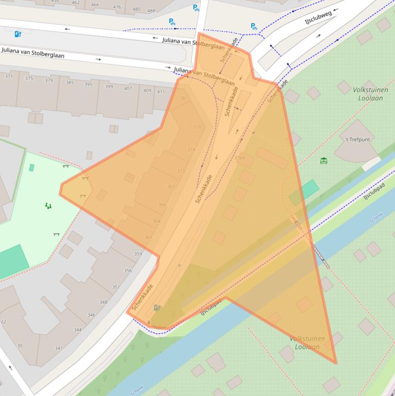 Kaart van postcodegebied 2595BC.