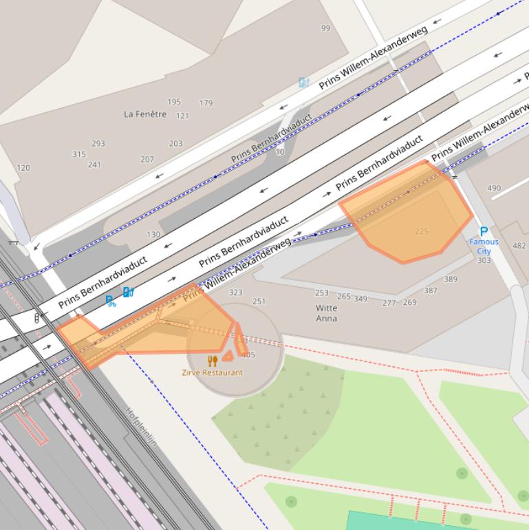 Kaart van postcodegebied 2595TT.