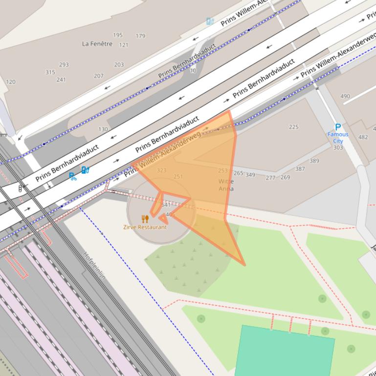 Kaart van postcodegebied 2595TW.