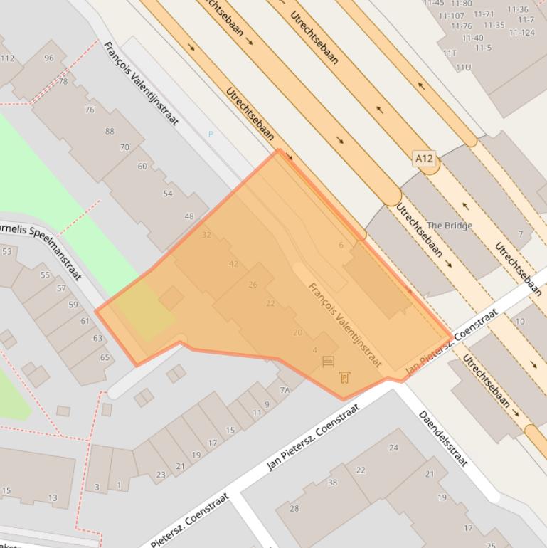 Kaart van postcodegebied 2595WB.