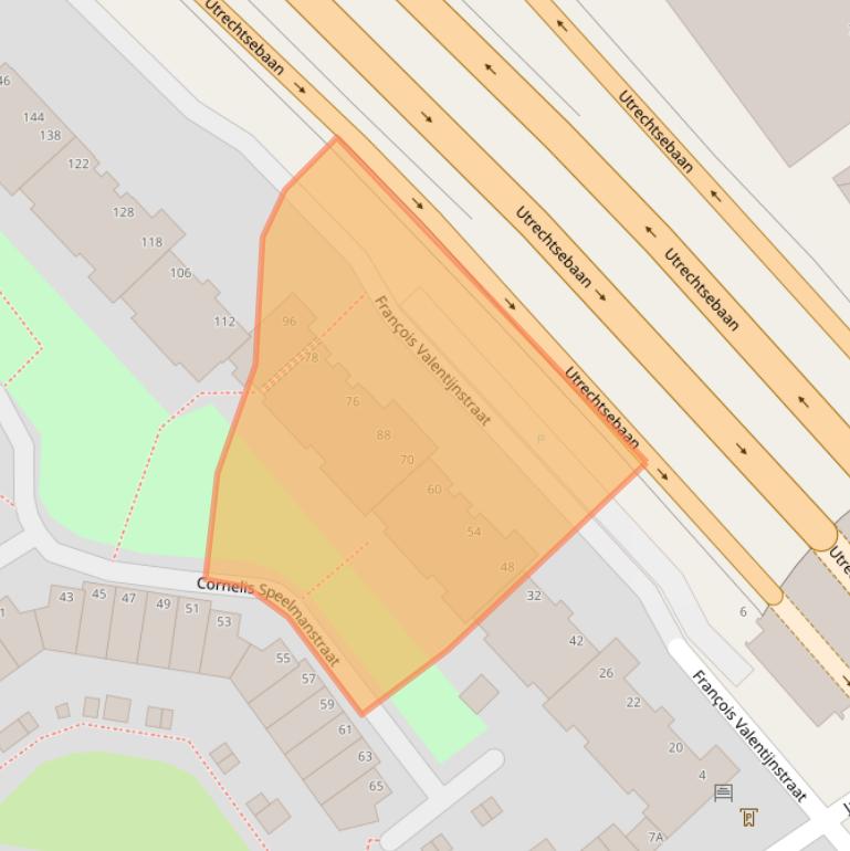 Kaart van postcodegebied 2595WC.