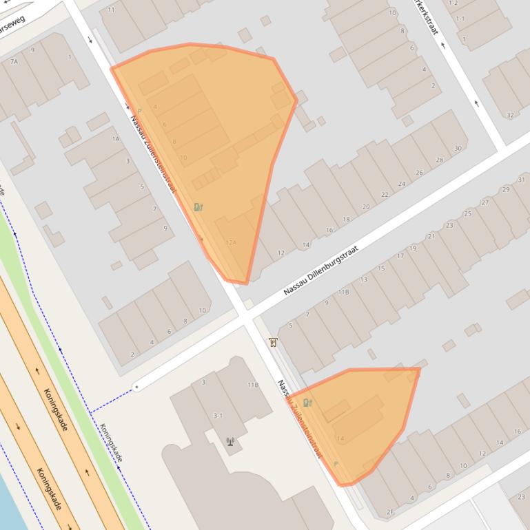 Kaart van postcodegebied 2596CB.