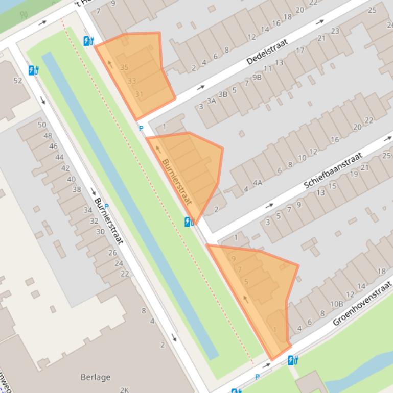 Kaart van postcodegebied 2596HV.