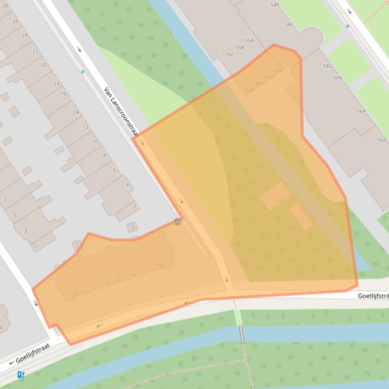 Kaart van postcodegebied 2596RM.