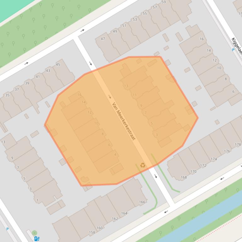 Kaart van postcodegebied 2596TN.