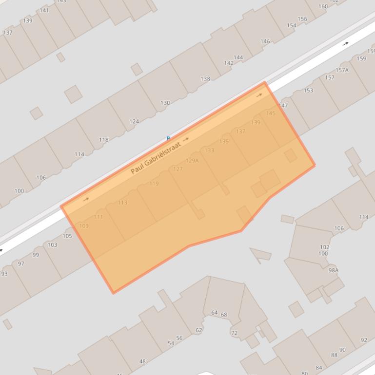 Kaart van postcodegebied 2596VC.