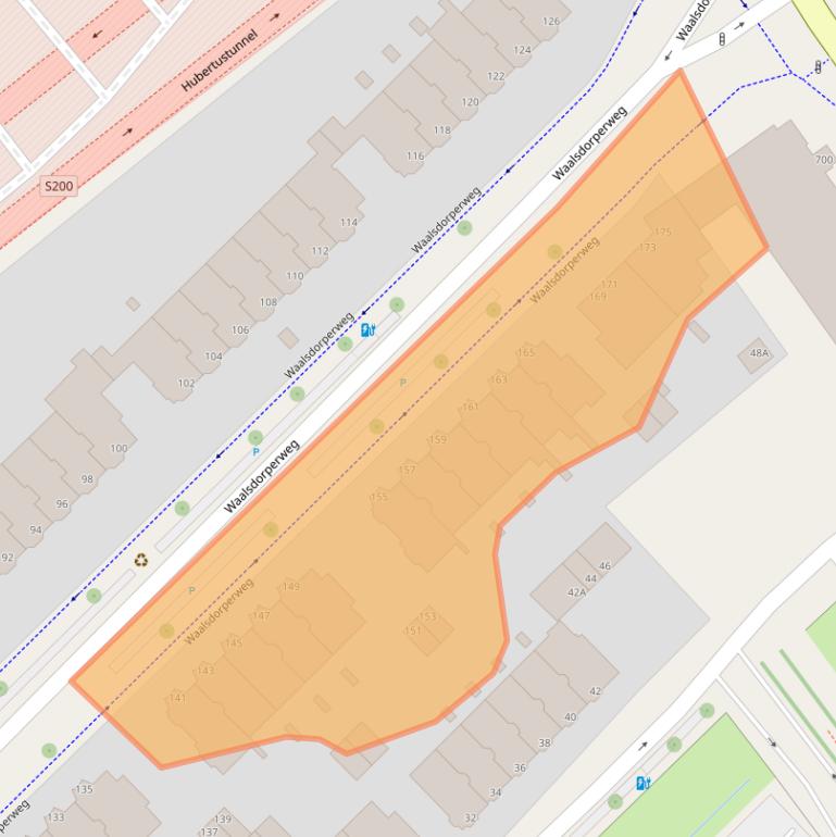 Kaart van postcodegebied 2597HT.