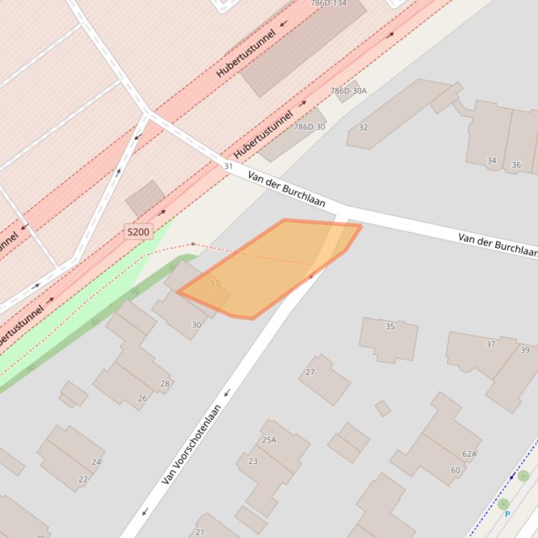 Kaart van postcodegebied 2597PC.