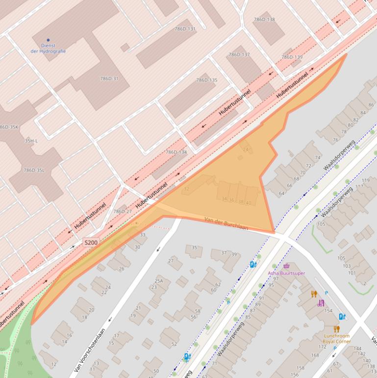 Kaart van postcodegebied 2597PE.