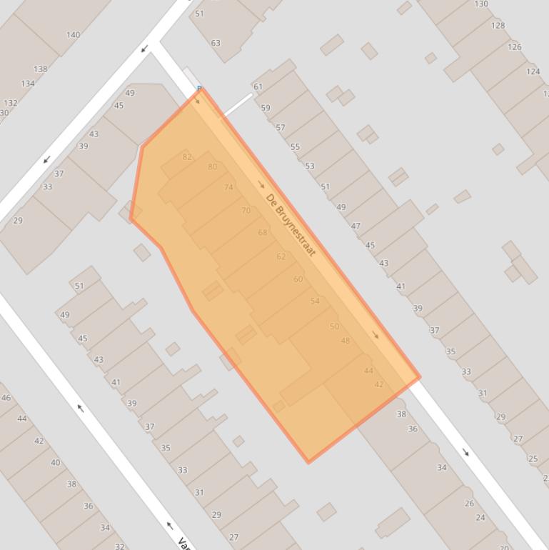 Kaart van postcodegebied 2597RH.