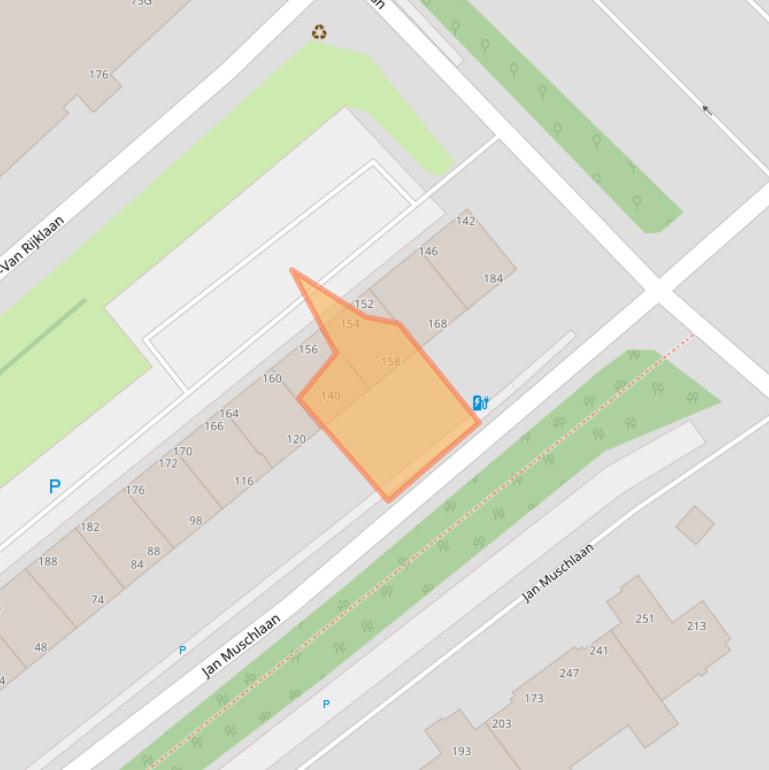 Kaart van postcodegebied 2597VB.