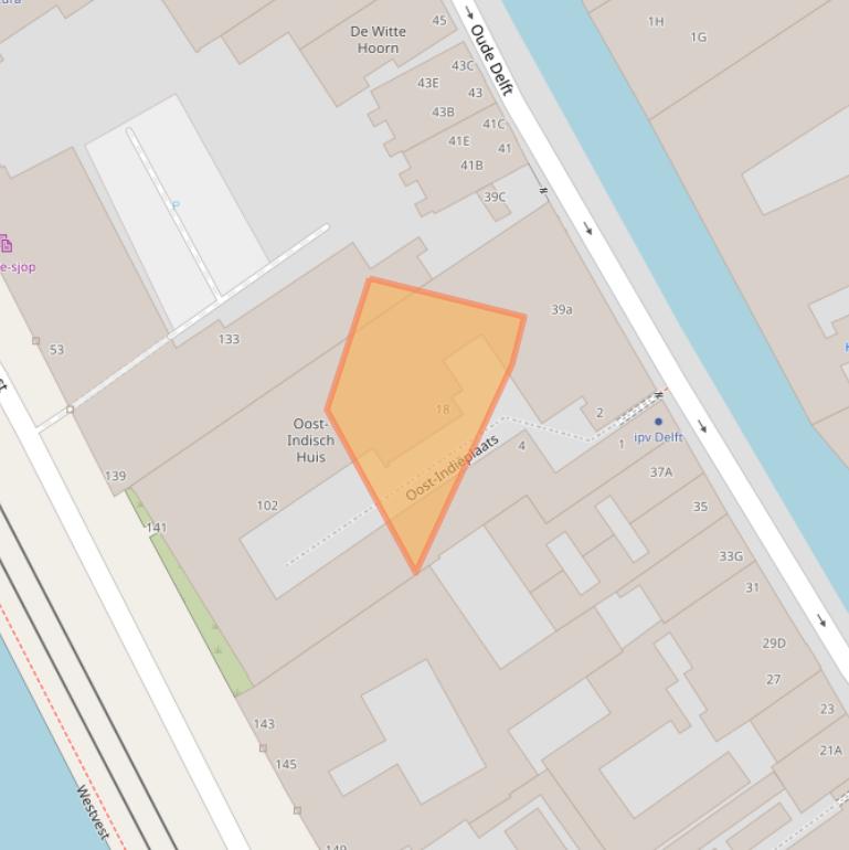 Kaart van postcodegebied 2611BS.