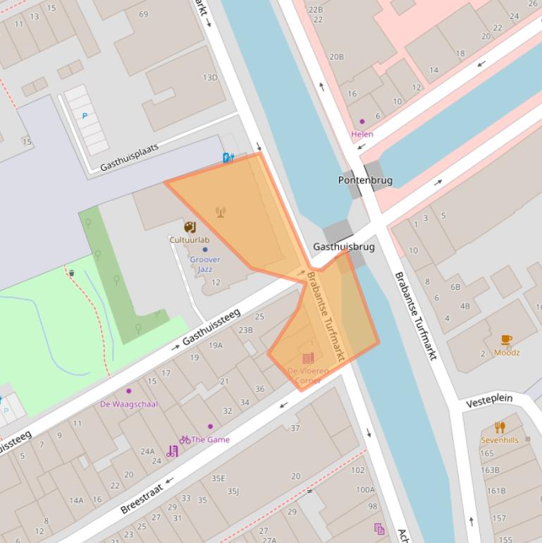 Kaart van postcodegebied 2611CK.