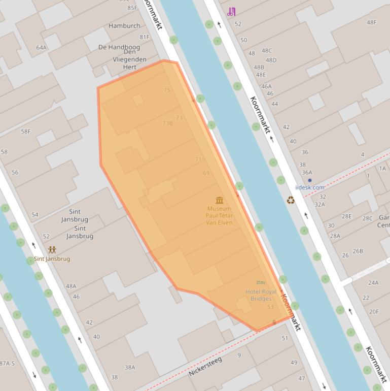 Kaart van postcodegebied 2611EC.