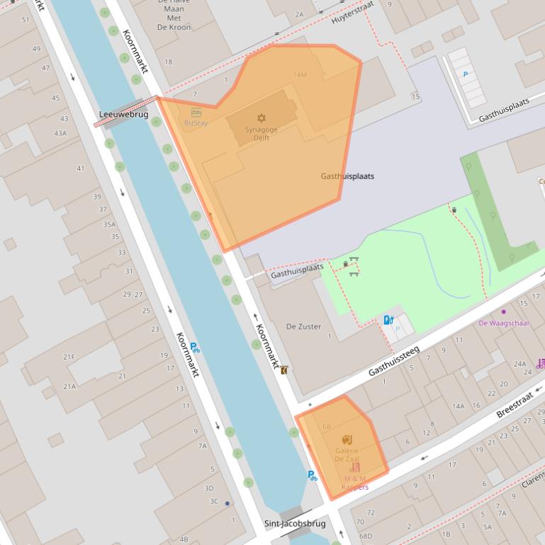 Kaart van postcodegebied 2611EE.