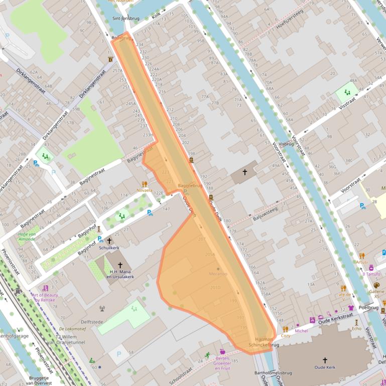 Kaart van postcodegebied 2611HD.