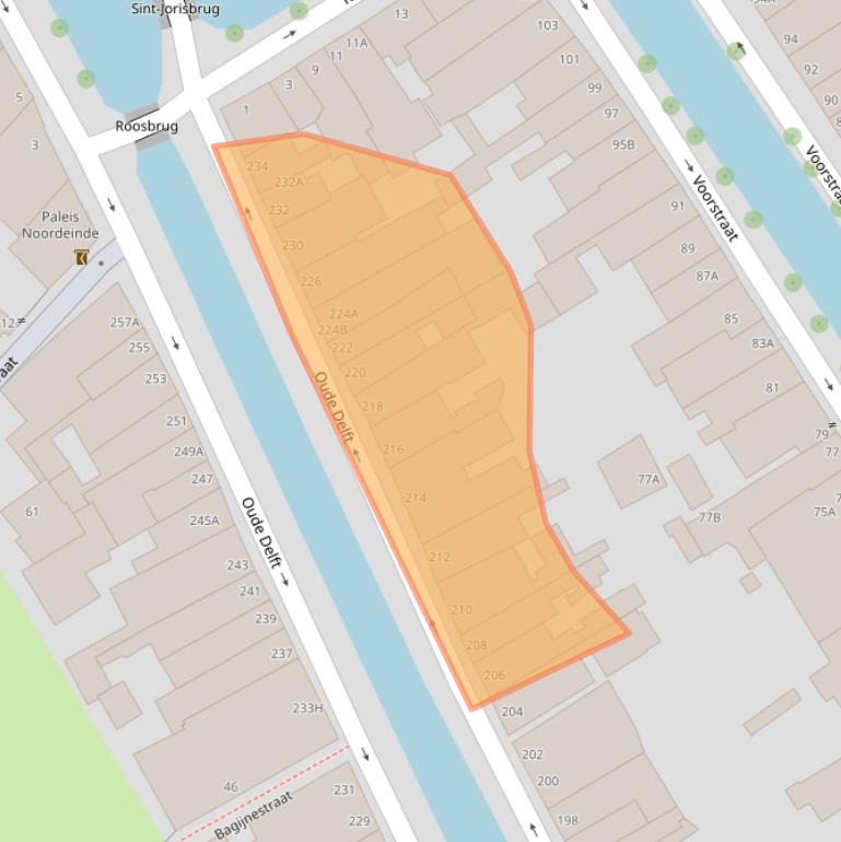 Kaart van postcodegebied 2611HJ.